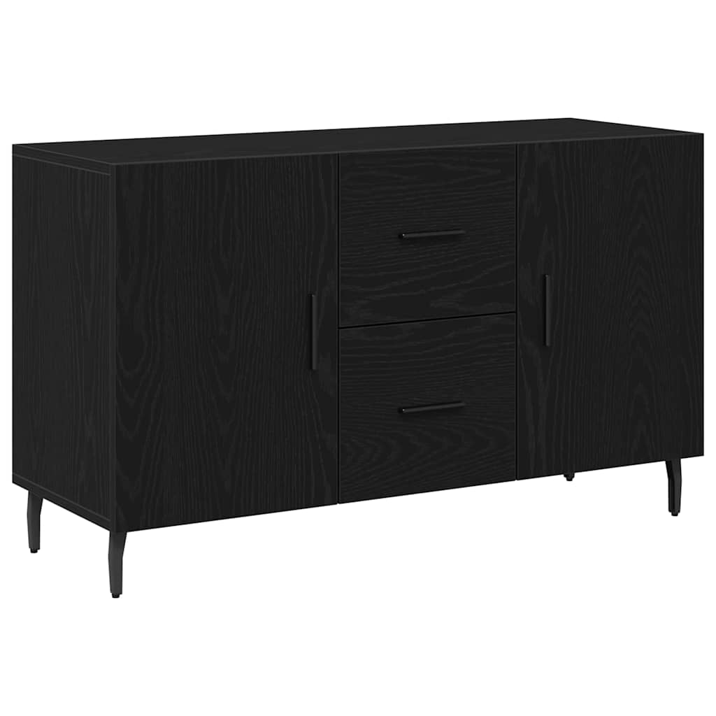 vidaXL Bufet Czarny Dąb 100 x 36 x 60 cm Materiał drewnopochodny