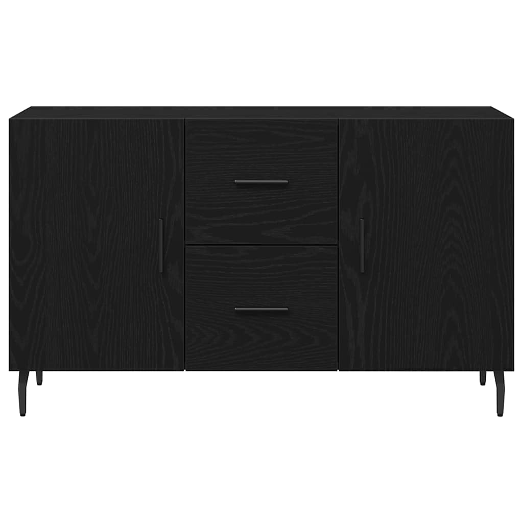 vidaXL Bufet Czarny Dąb 100 x 36 x 60 cm Materiał drewnopochodny