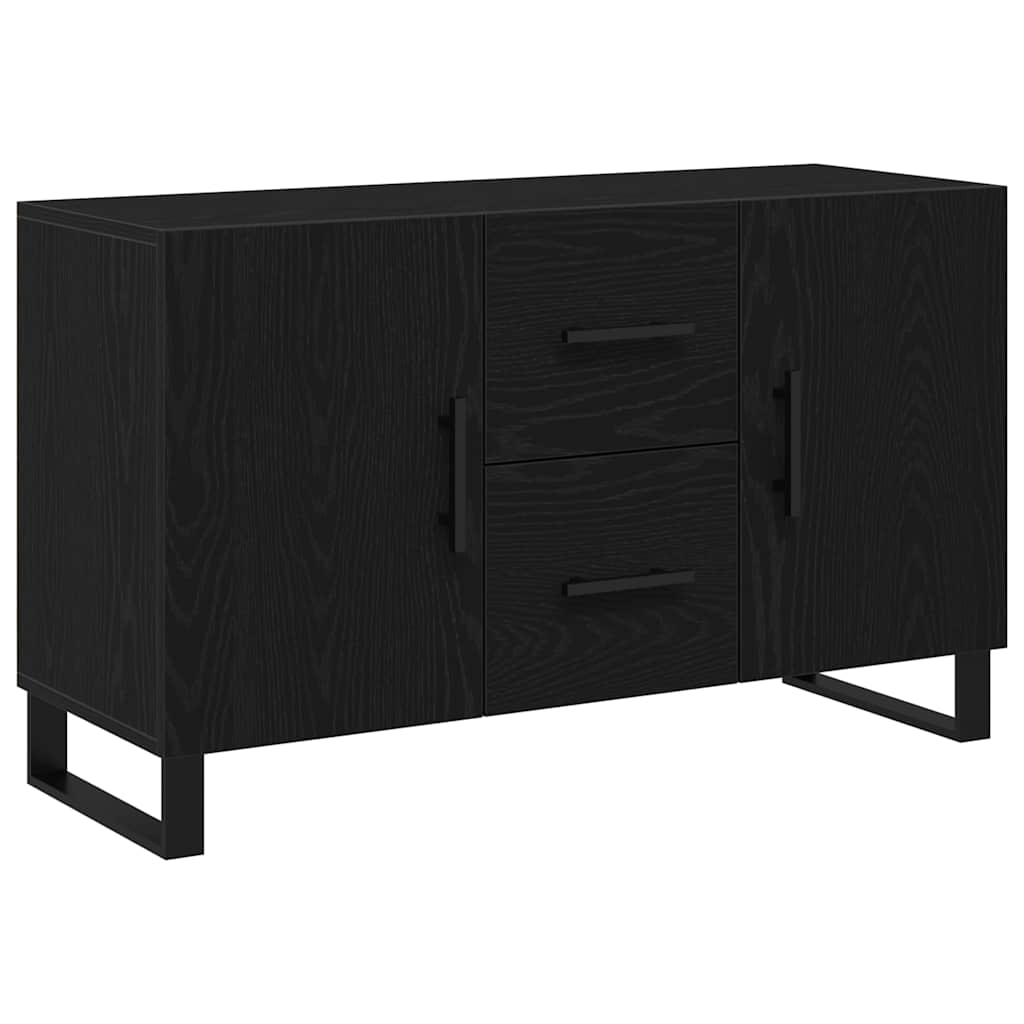 vidaXL Bufet Czarny Dąb 100 x 36 x 60 cm Materiał drewnopochodny