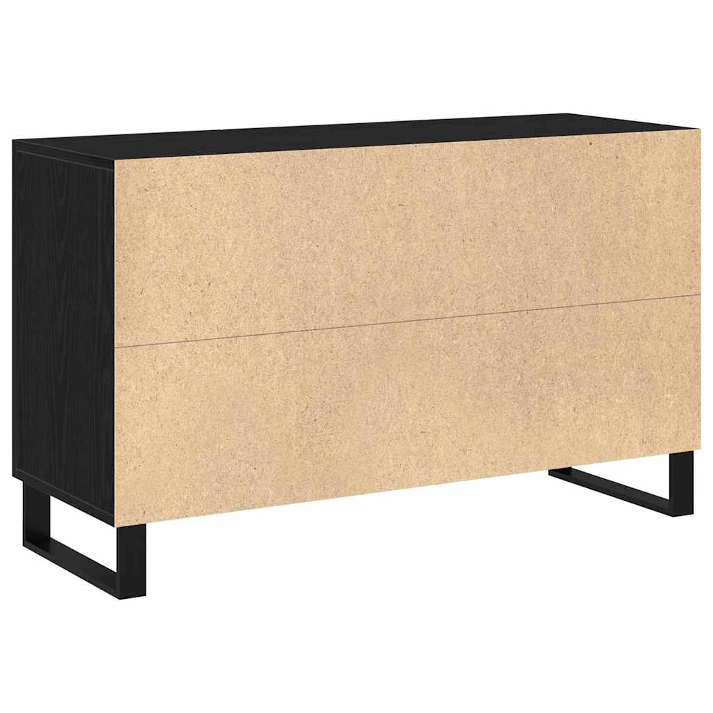 vidaXL Bufet Czarny Dąb 100 x 36 x 60 cm Materiał drewnopochodny