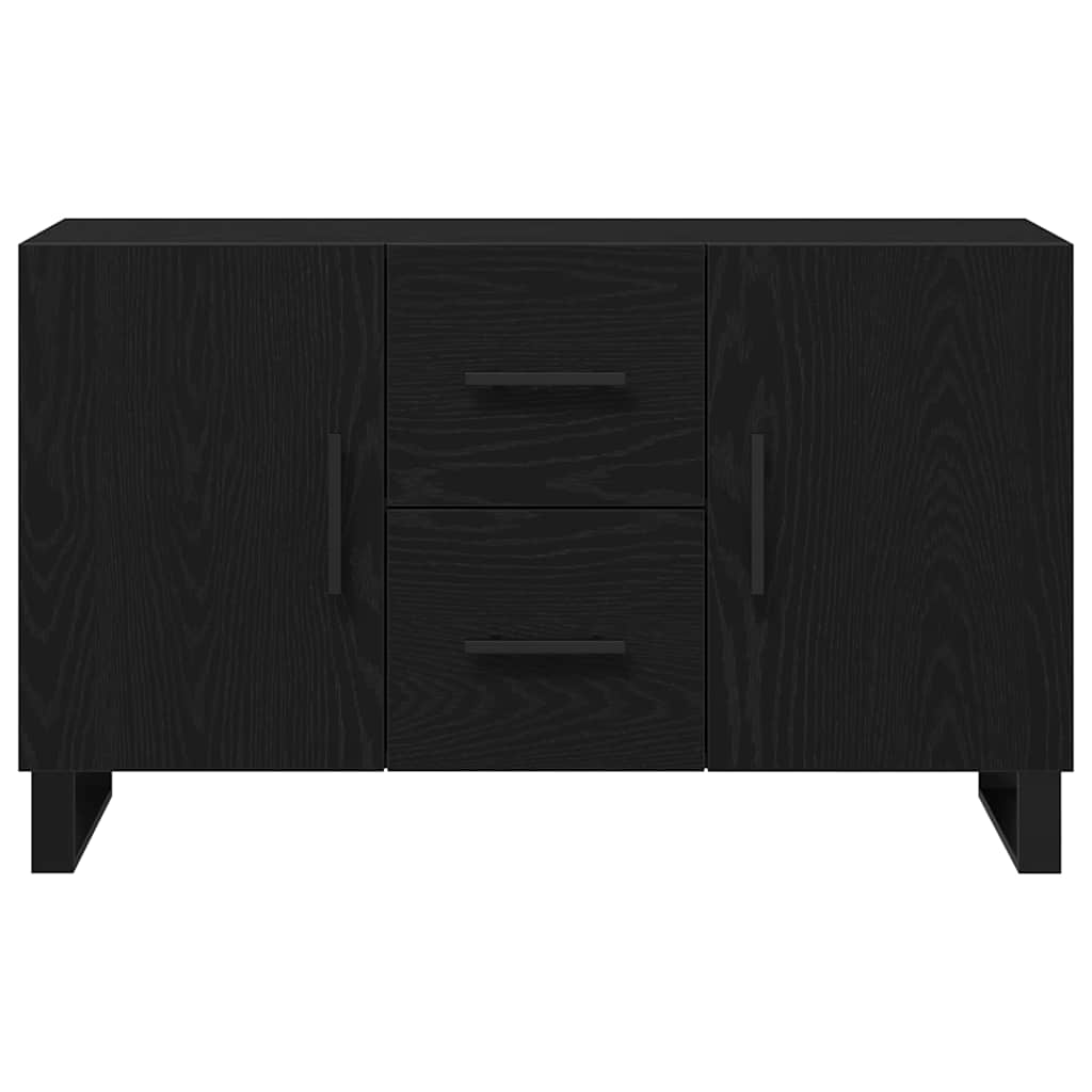 vidaXL Bufet Czarny Dąb 100 x 36 x 60 cm Materiał drewnopochodny