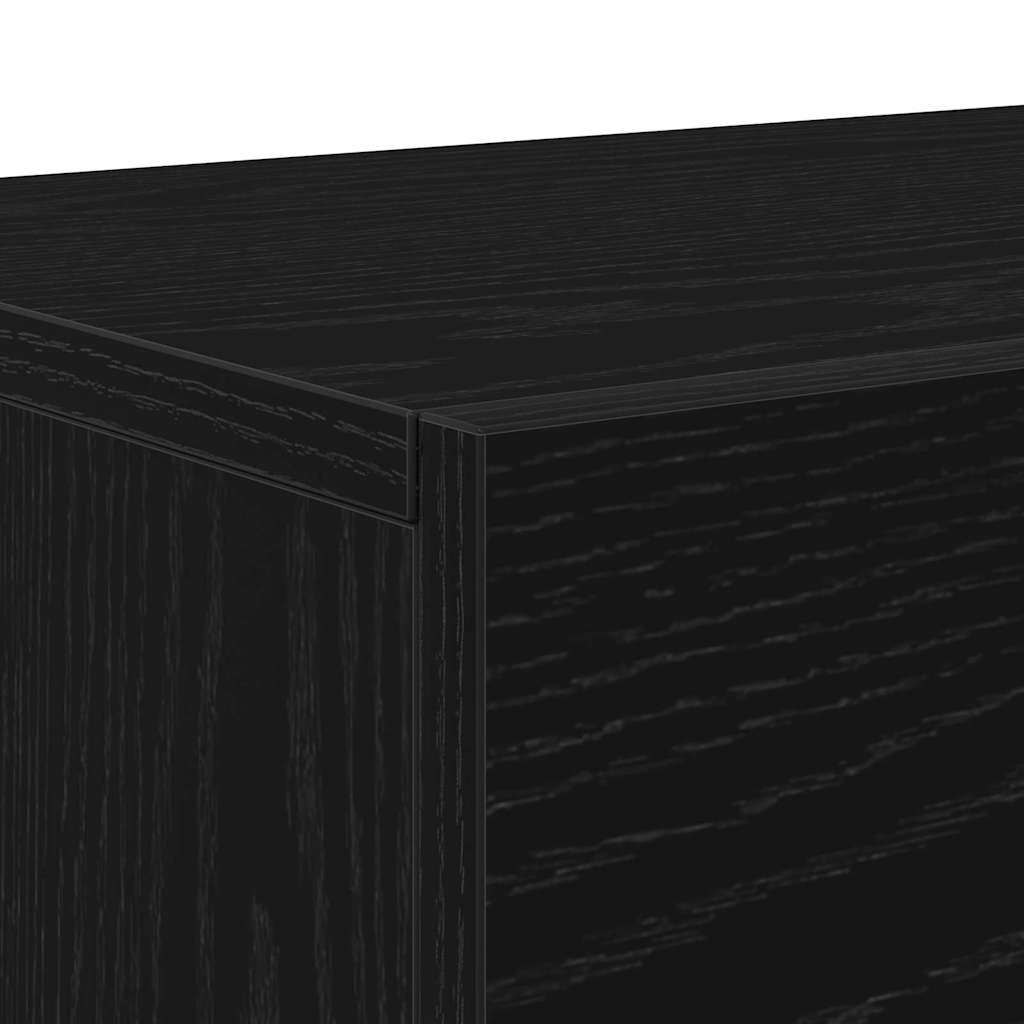 vidaXL Zestaw szafek RTV Czarny Dąb 150 x 30 x 50 cm