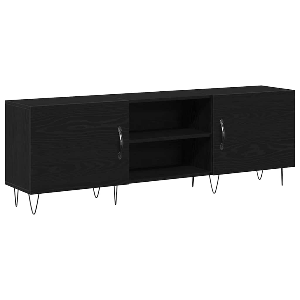 vidaXL Zestaw szafek RTV Czarny Dąb 150 x 30 x 50 cm