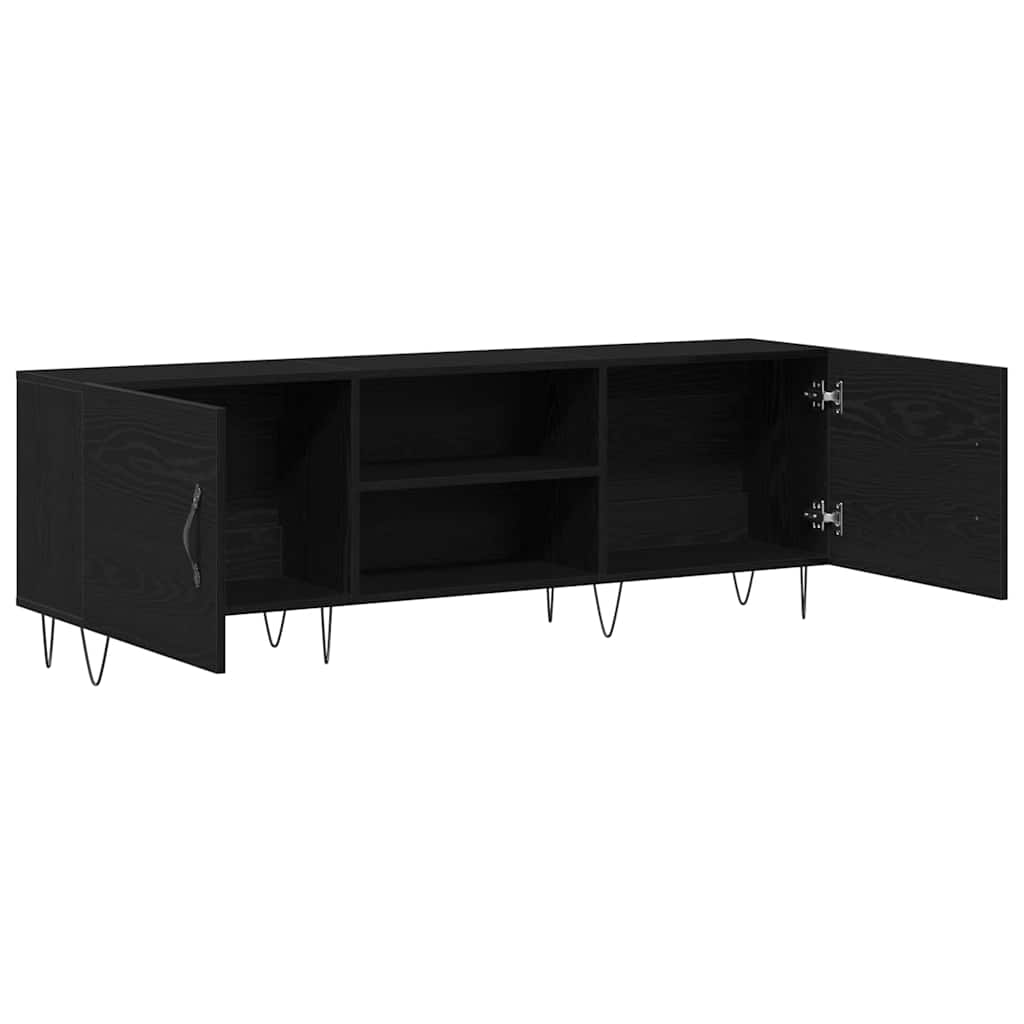 vidaXL Zestaw szafek RTV Czarny Dąb 150 x 30 x 50 cm