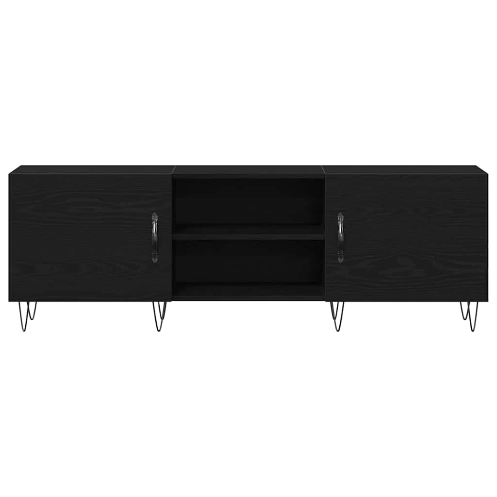 vidaXL Zestaw szafek RTV Czarny Dąb 150 x 30 x 50 cm