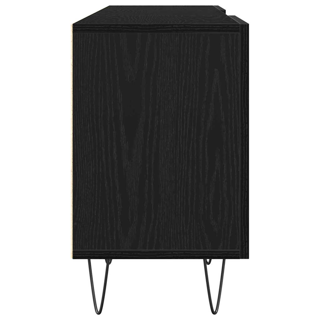 vidaXL Zestaw szafek RTV Czarny Dąb 150 x 30 x 50 cm