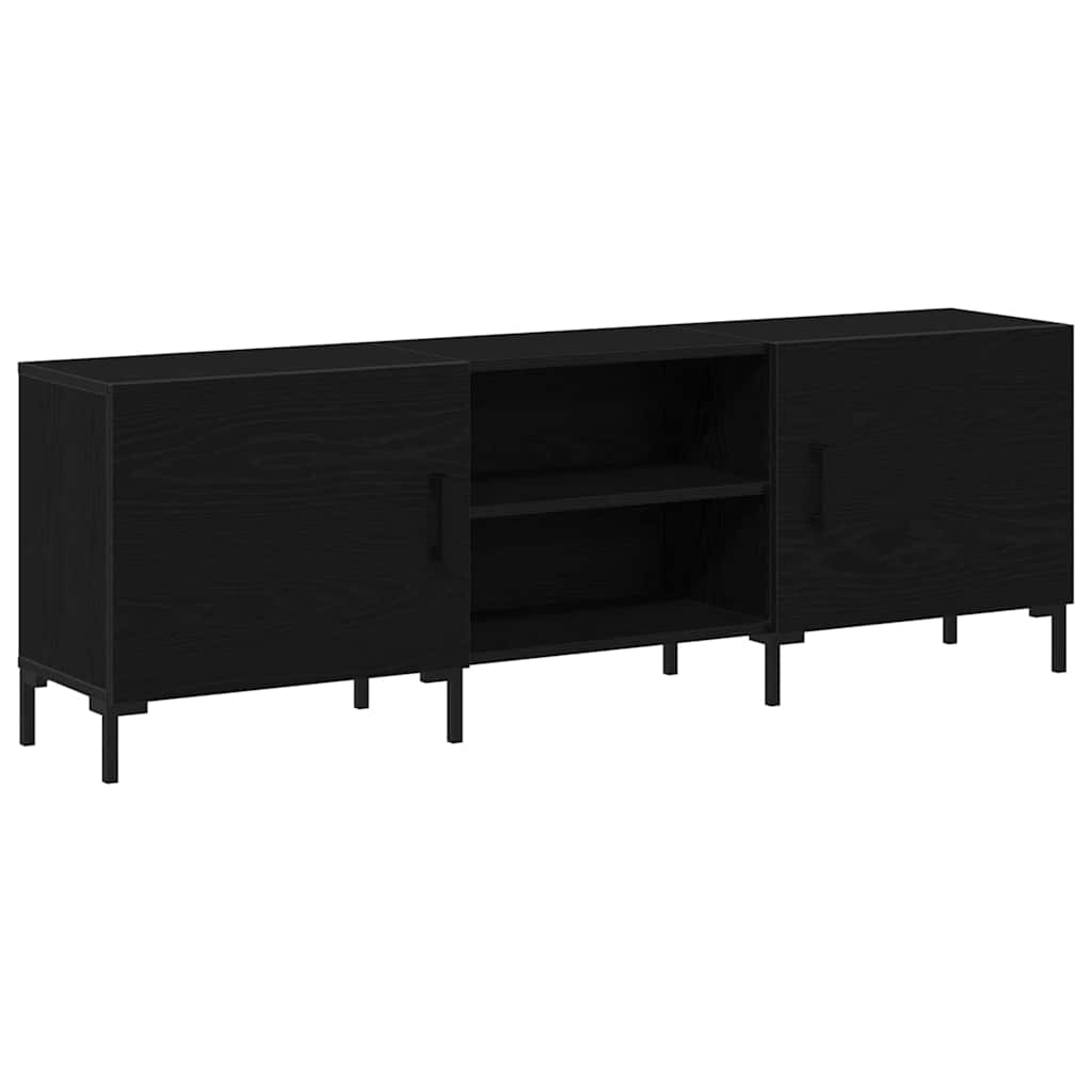 vidaXL Zestaw szafek RTV Czarny Dąb 150 x 30 x 50 cm