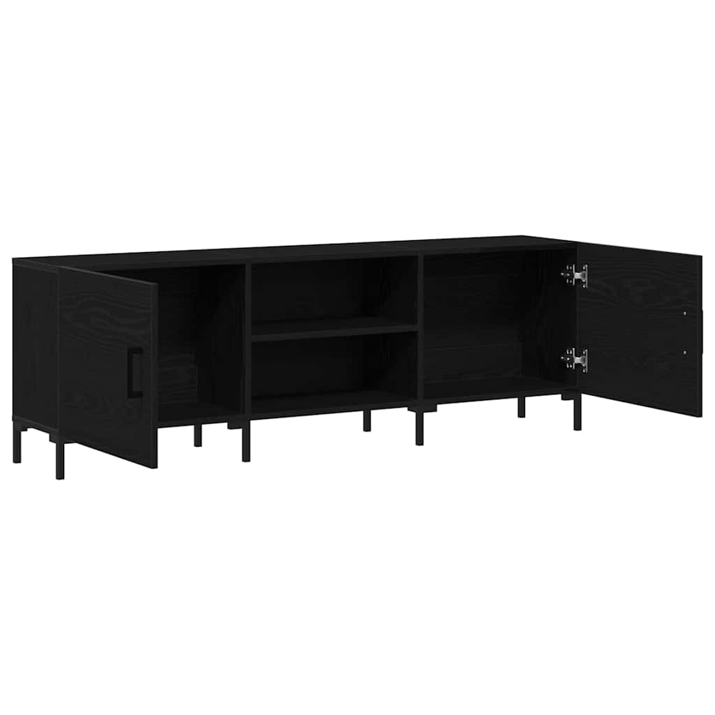 vidaXL Zestaw szafek RTV Czarny Dąb 150 x 30 x 50 cm