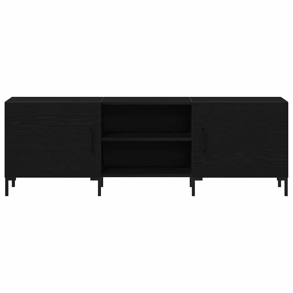 vidaXL Zestaw szafek RTV Czarny Dąb 150 x 30 x 50 cm