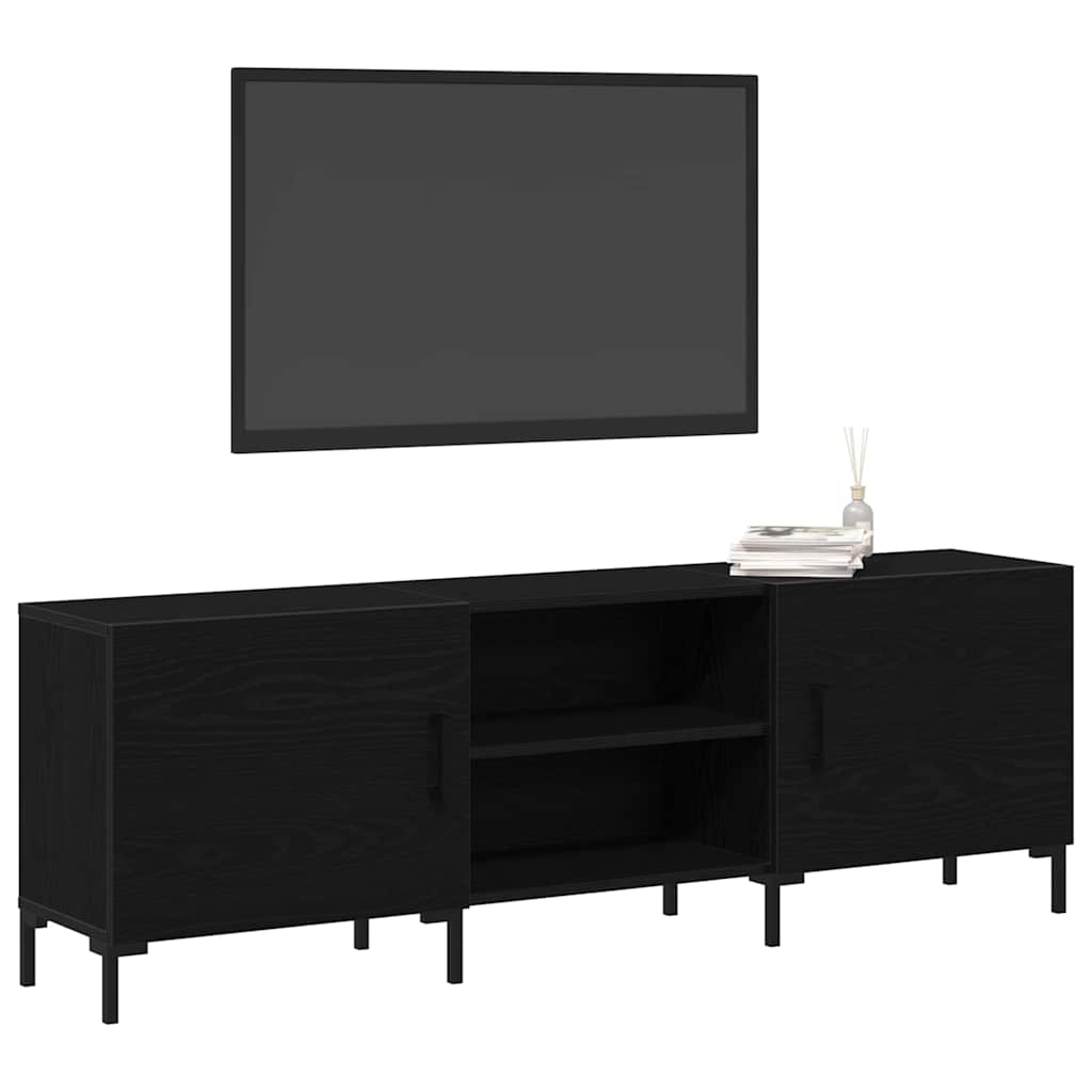 vidaXL Zestaw szafek RTV Czarny Dąb 150 x 30 x 50 cm