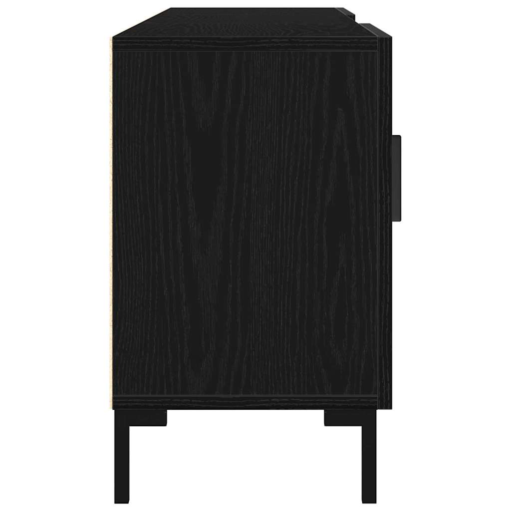 vidaXL Zestaw szafek RTV Czarny Dąb 150 x 30 x 50 cm