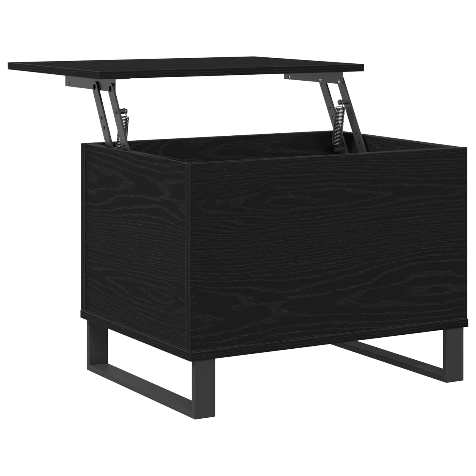 vidaXL Stolik kawowy Czarny Dąb 60 x 44,5 x 45 cm
