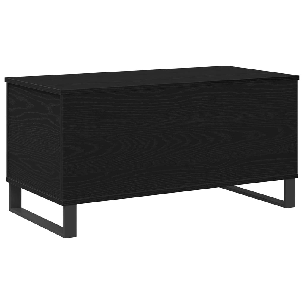 vidaXL Stolik kawowy Czarny Dąb 90 x 44,5 x 45 cm