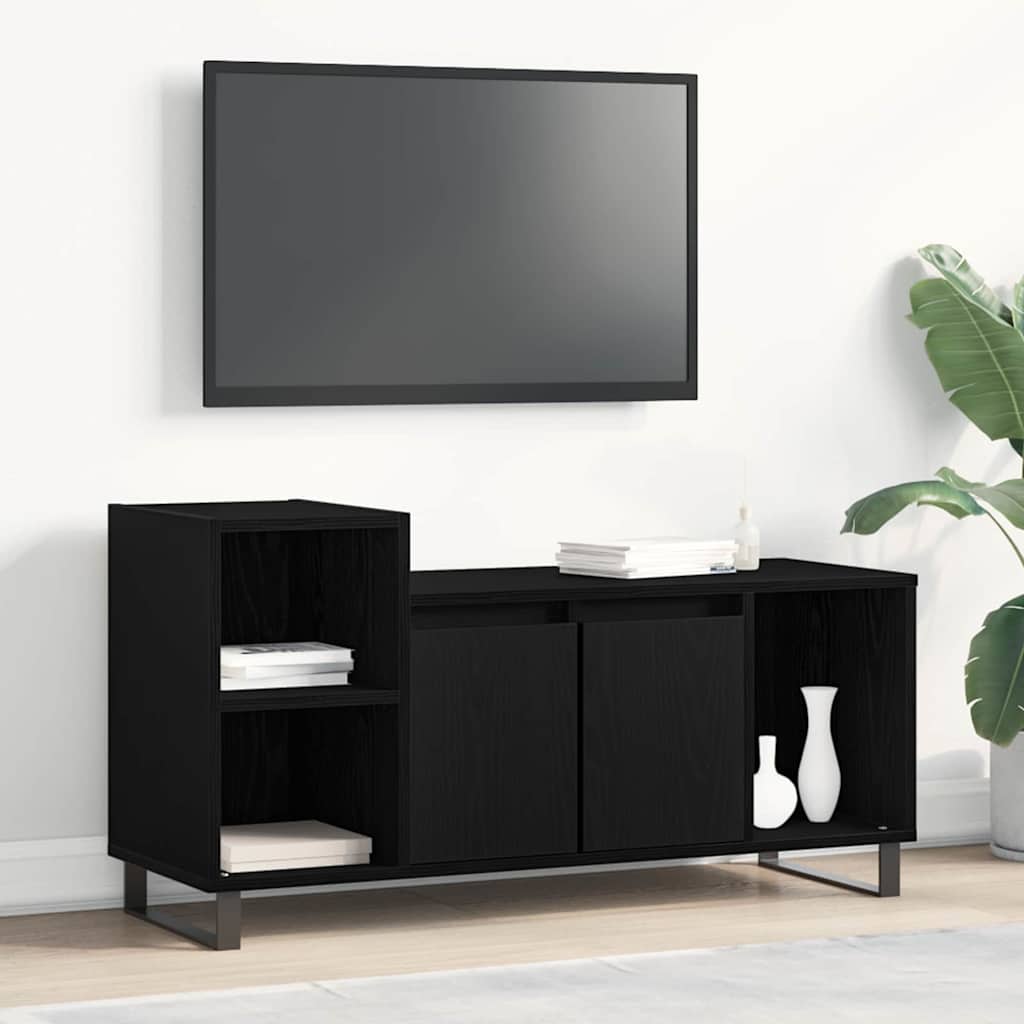 vidaXL Zestaw szafek RTV Czarny Dąb 100 x 35 x 55 cm