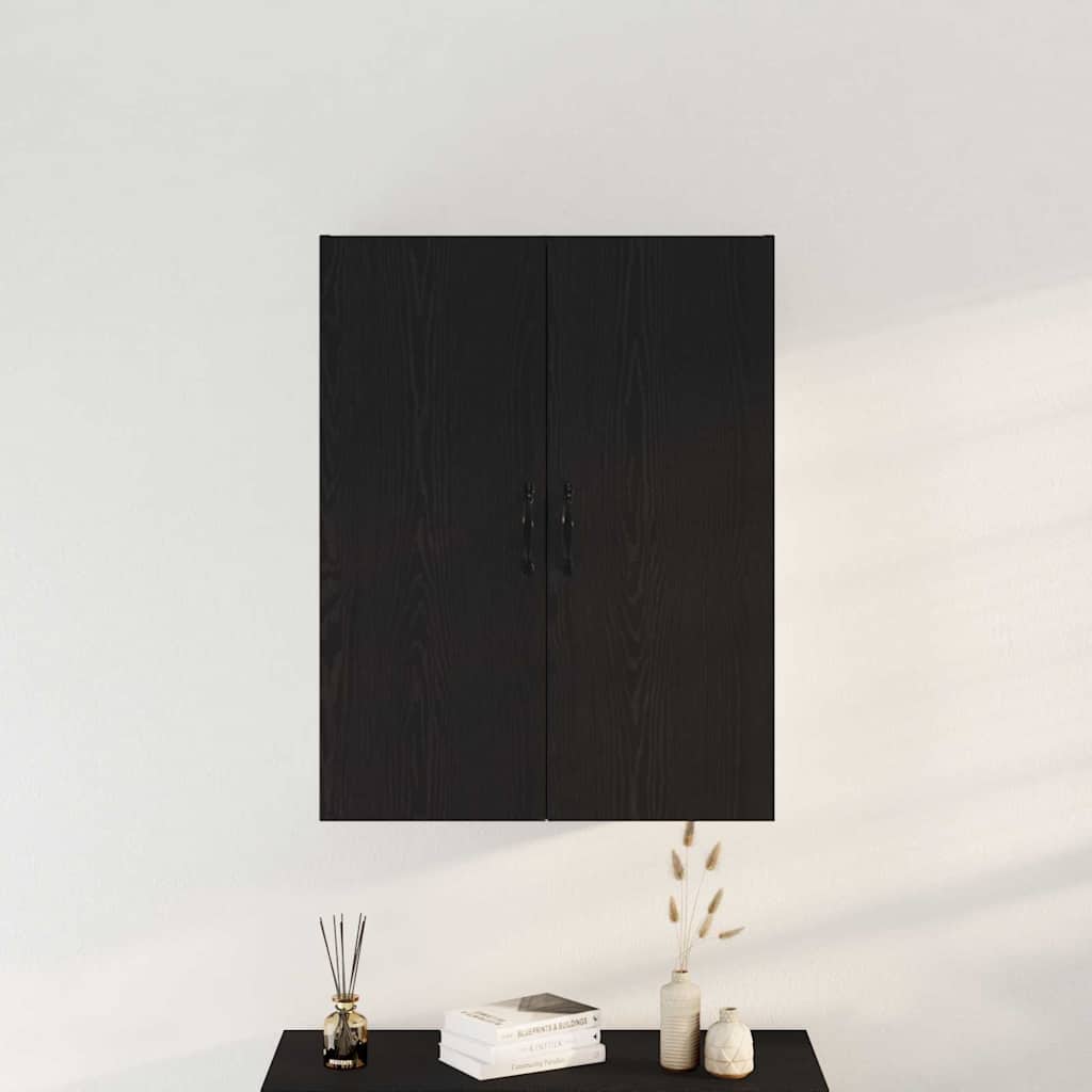 vidaXL Szafka wisząca Czarny Dąb 69,5 x 34 x 180 cm