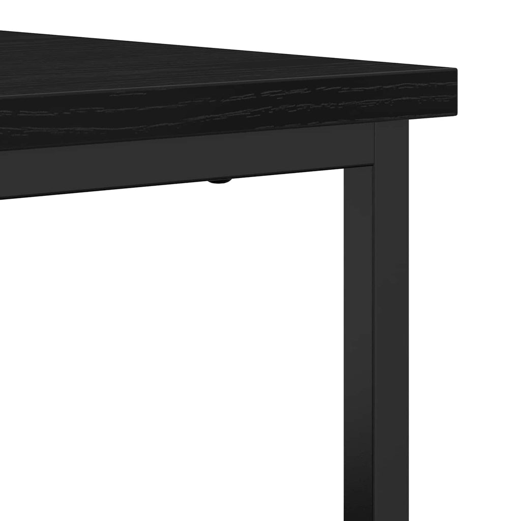 vidaXL Bufet Czarny Dąb 70 x 30 x 80 cm Materiał drewnopochodny