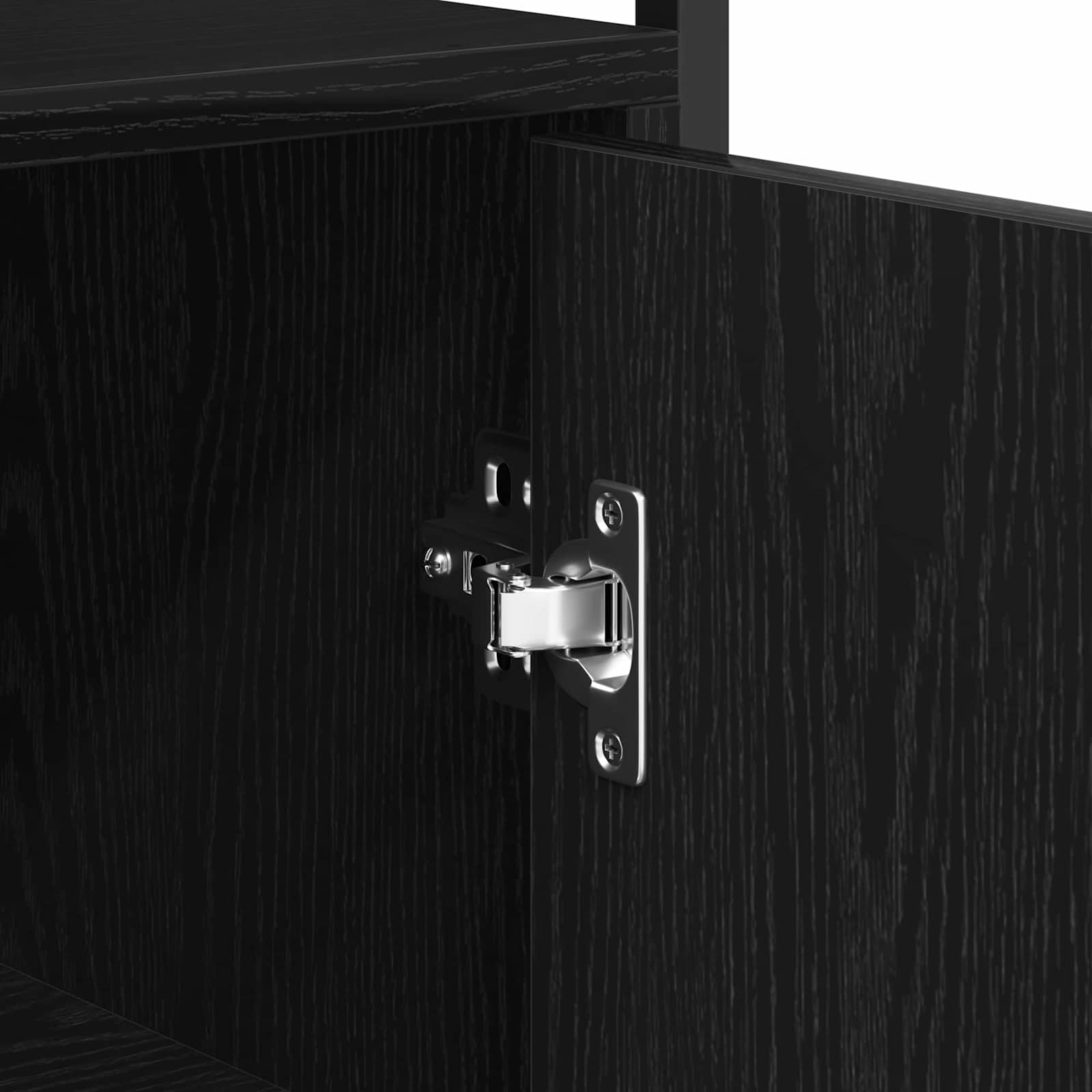 vidaXL Bufet Czarny Dąb 70 x 30 x 80 cm Materiał drewnopochodny