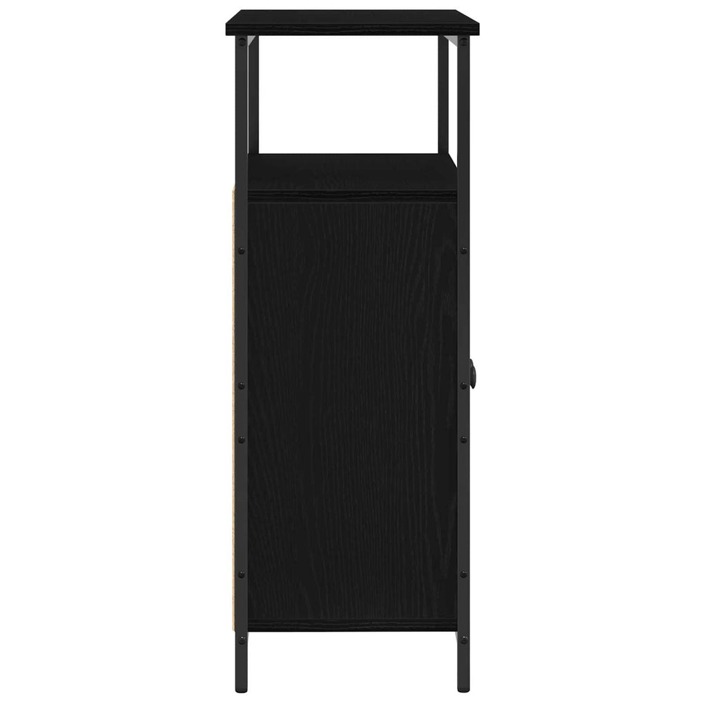 vidaXL Bufet Czarny Dąb 70 x 30 x 80 cm Materiał drewnopochodny