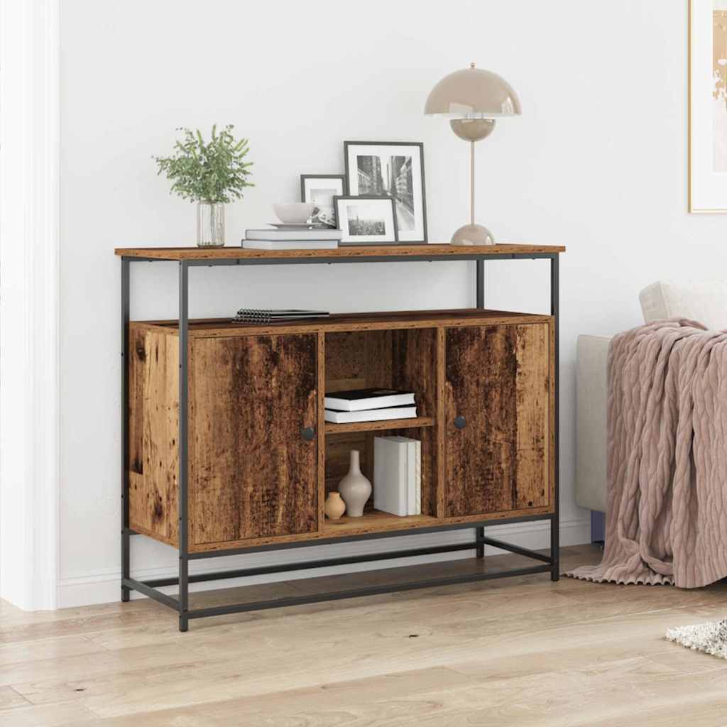 vidaXL Bufet Stare drewno 100 x 35 x 80 cm Materiał drewnopochodny