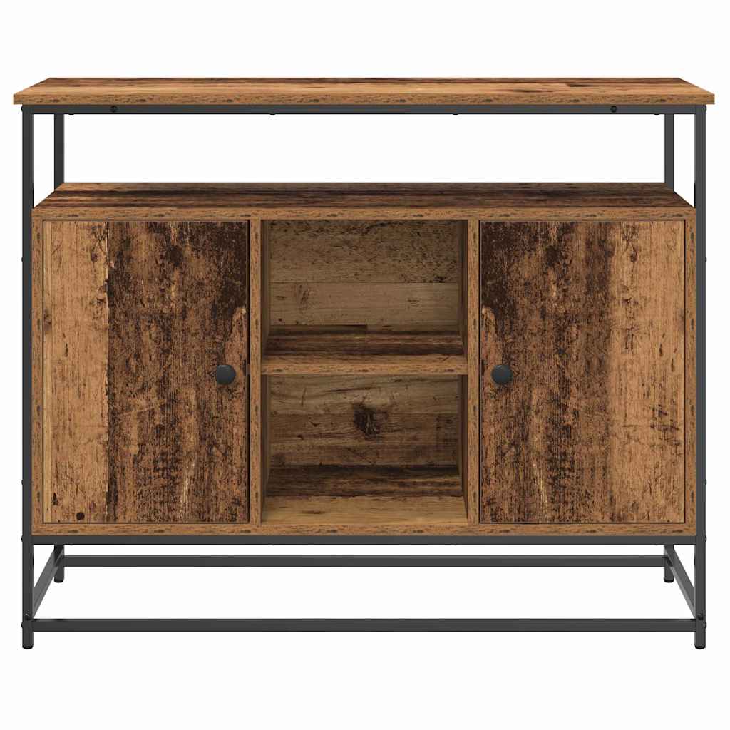 vidaXL Bufet Stare drewno 100 x 35 x 80 cm Materiał drewnopochodny