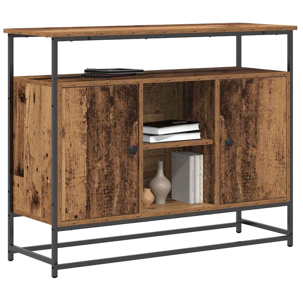 vidaXL Bufet Stare drewno 100 x 35 x 80 cm Materiał drewnopochodny