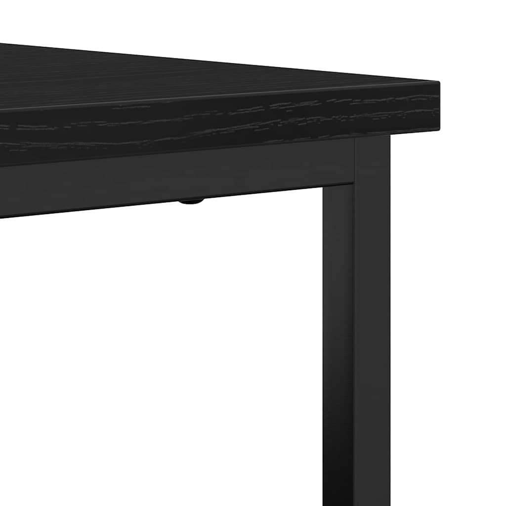vidaXL Bufet Czarny Dąb 100 x 35 x 80 cm Materiał drewnopochodny