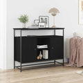 vidaXL Bufet Czarny Dąb 100 x 35 x 80 cm Materiał drewnopochodny