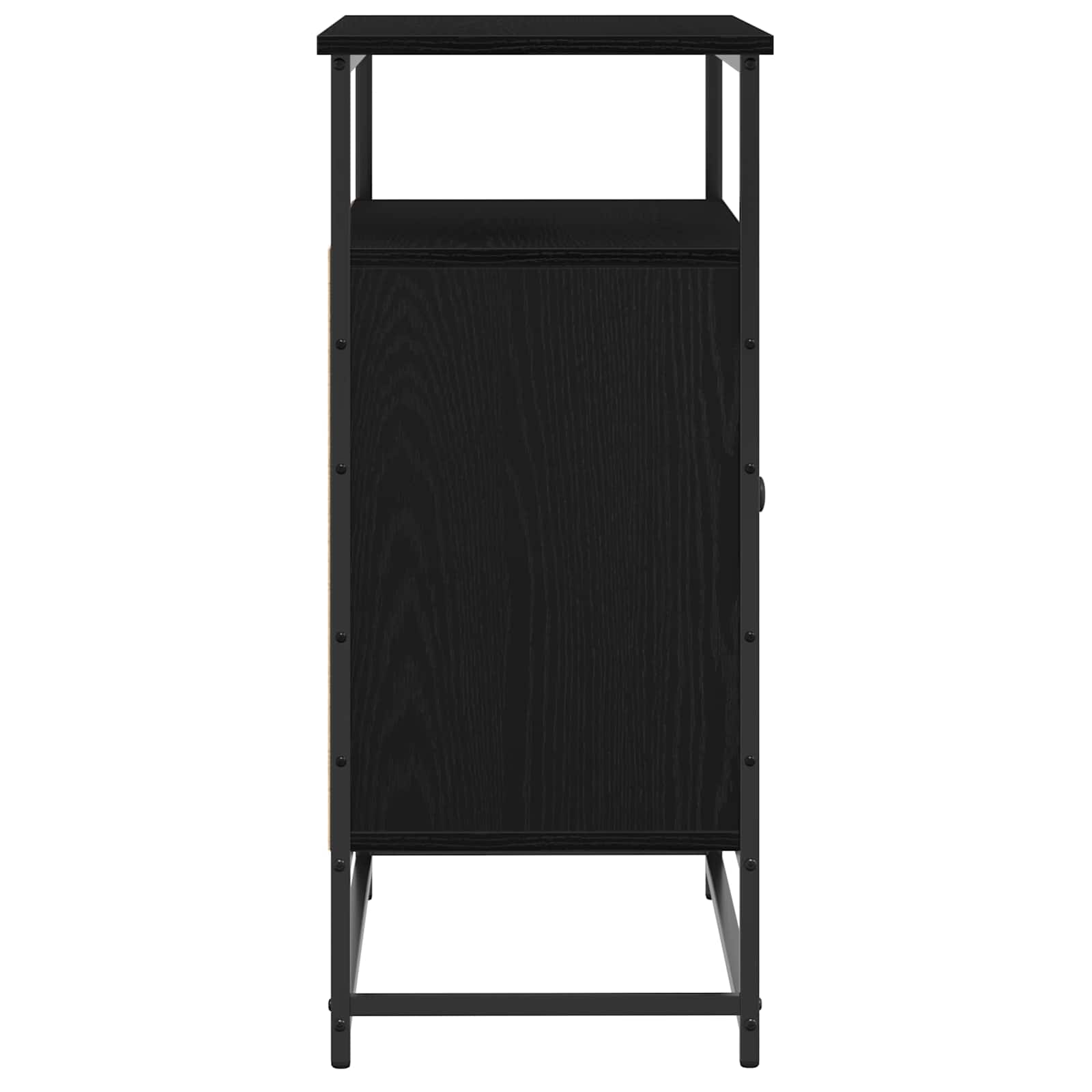 vidaXL Bufet Czarny Dąb 69 x 35 x 80 cm Materiał drewnopochodny