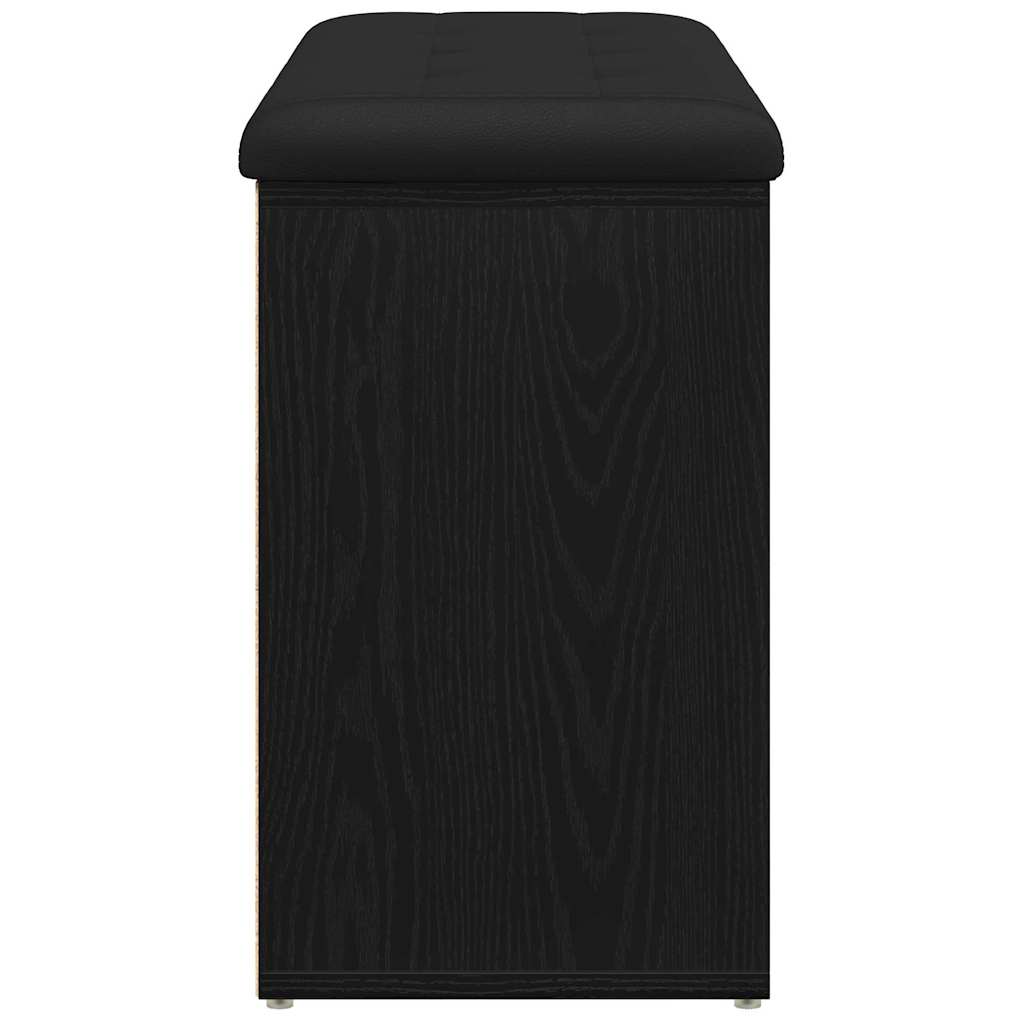 vidaXL Ławka na buty Czarny 82 x 32 x 50 cm Materiał drewnopochodny