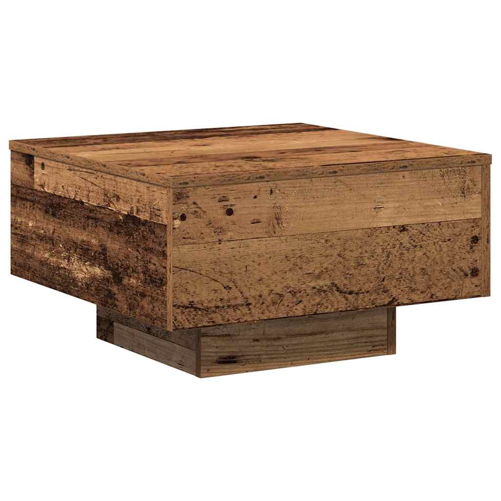 vidaXL Stolik kawowy Stare drewno 55 x 55 x 31 cm