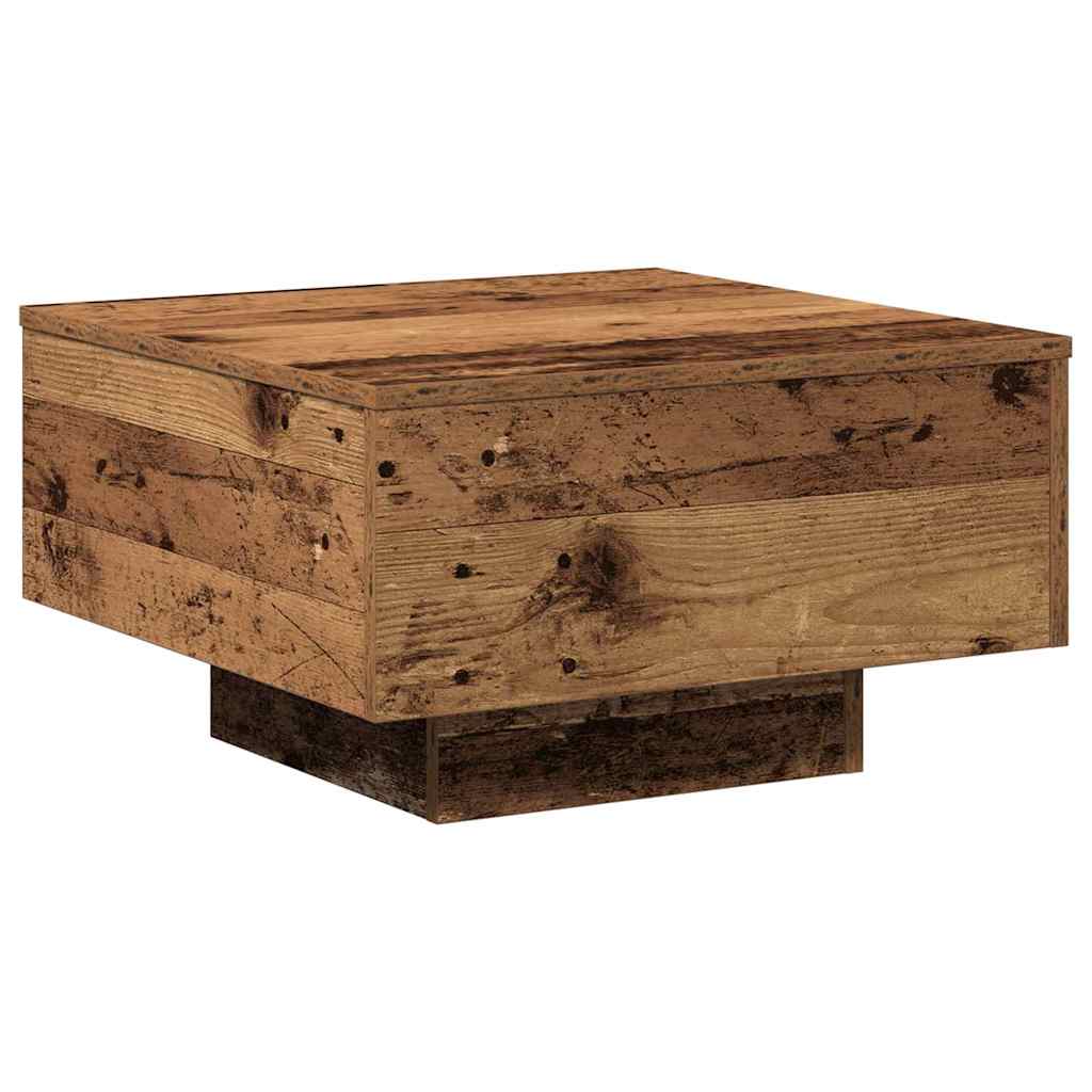 vidaXL Stolik kawowy Stare drewno 55 x 55 x 31 cm