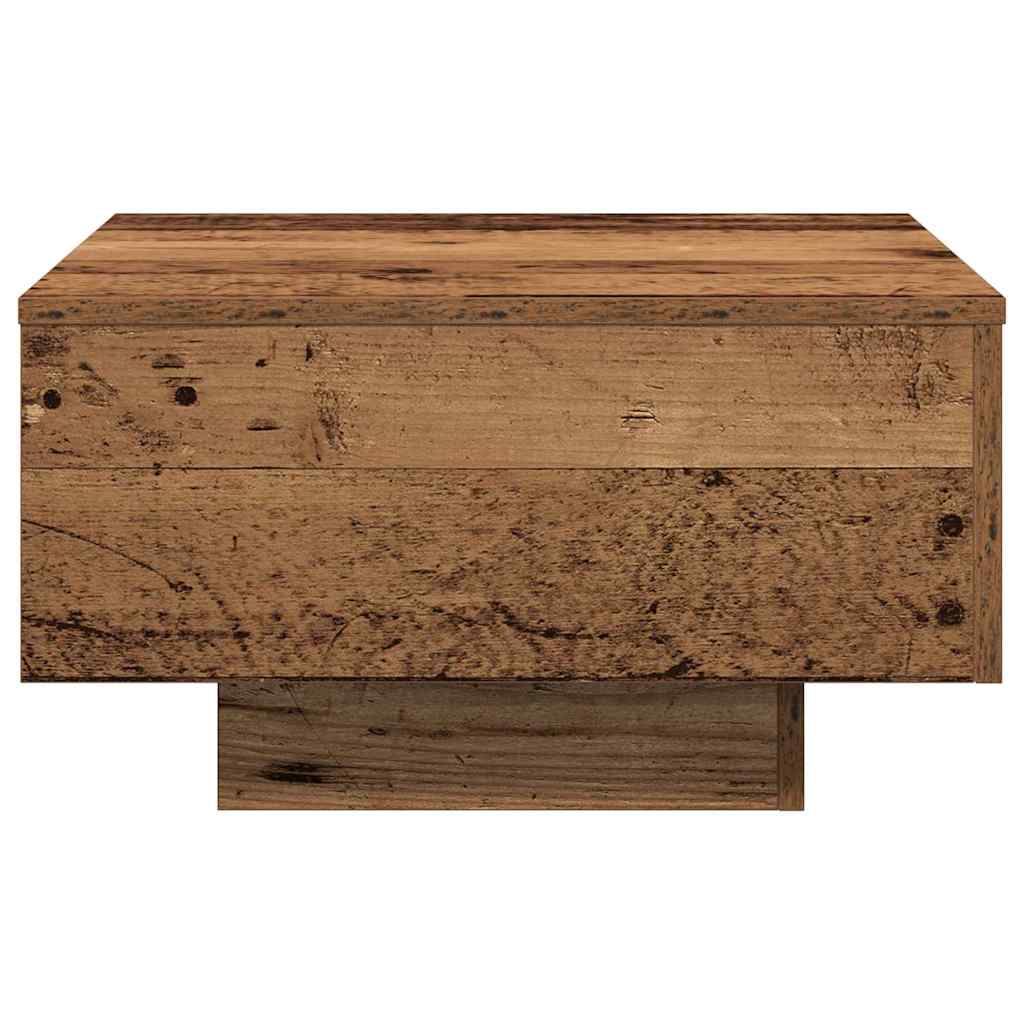 vidaXL Stolik kawowy Stare drewno 55 x 55 x 31 cm
