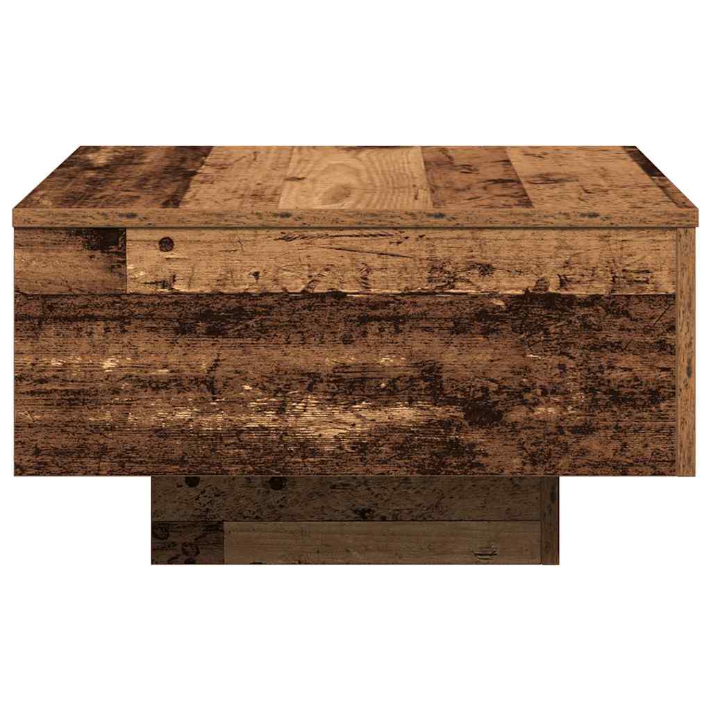 vidaXL Stolik kawowy Stare drewno 55 x 55 x 31 cm