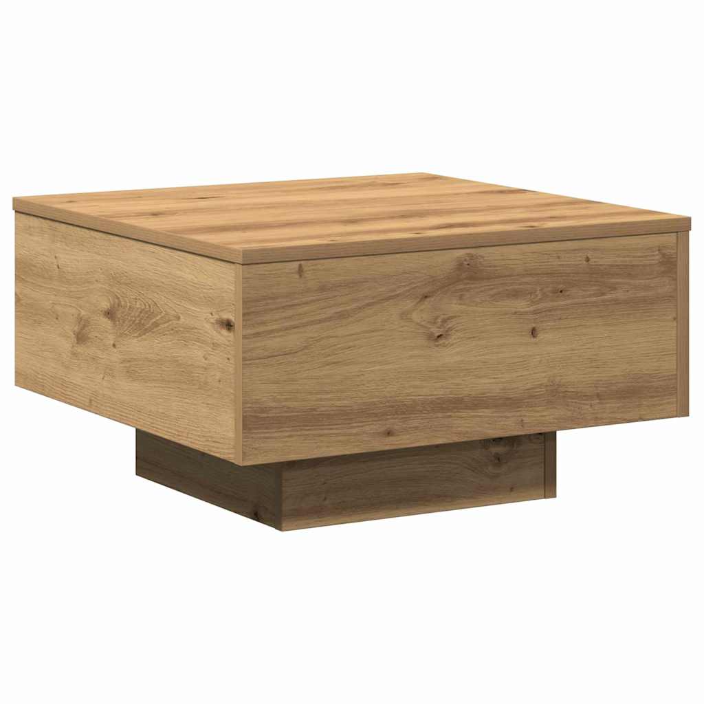 vidaXL Stolik kawowy Dąb rzemieślniczy 55 x 55 x 31 cm