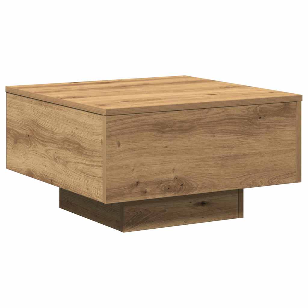 vidaXL Stolik kawowy Dąb rzemieślniczy 55 x 55 x 31 cm