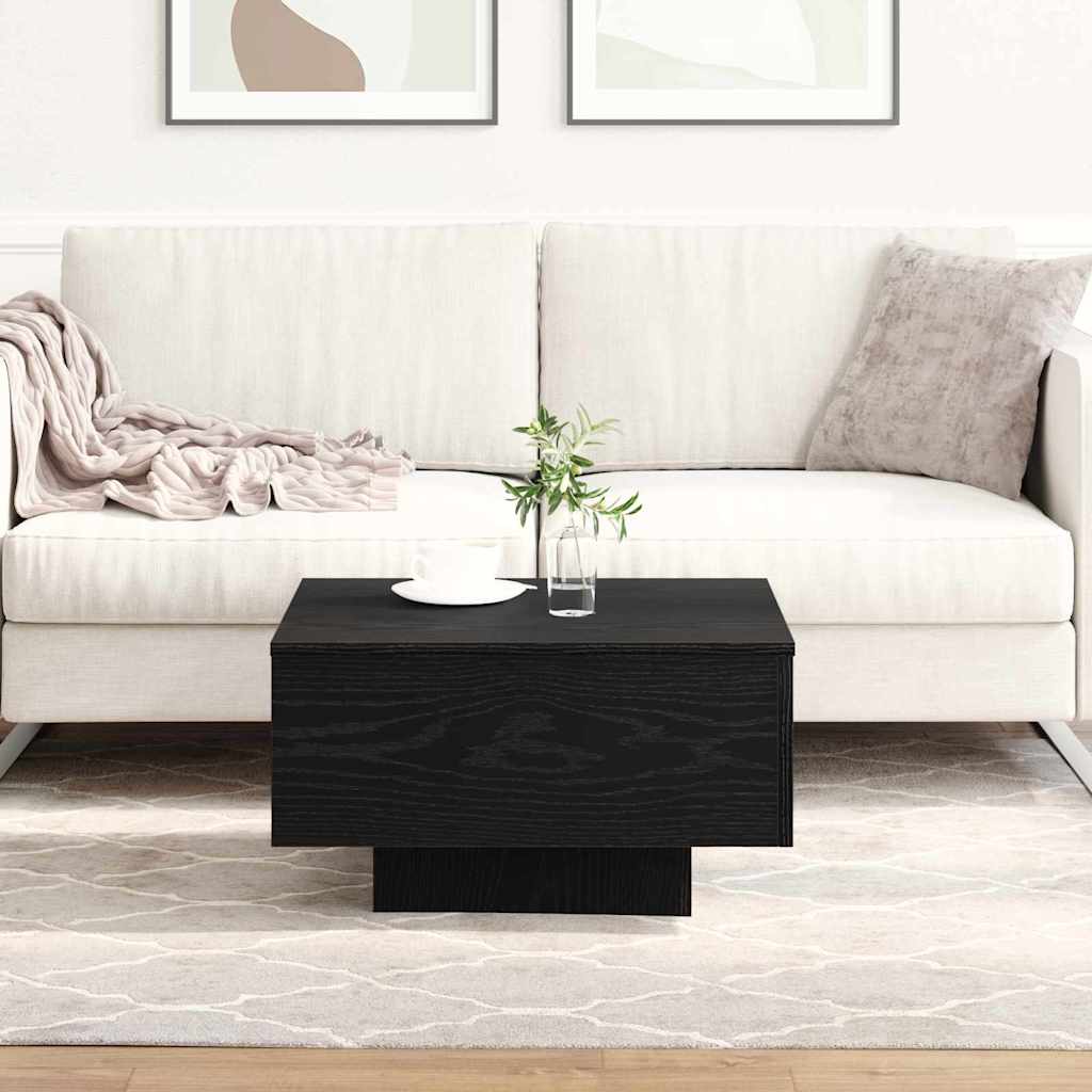 vidaXL Stolik kawowy Czarny Dąb 55 x 55 x 31 cm