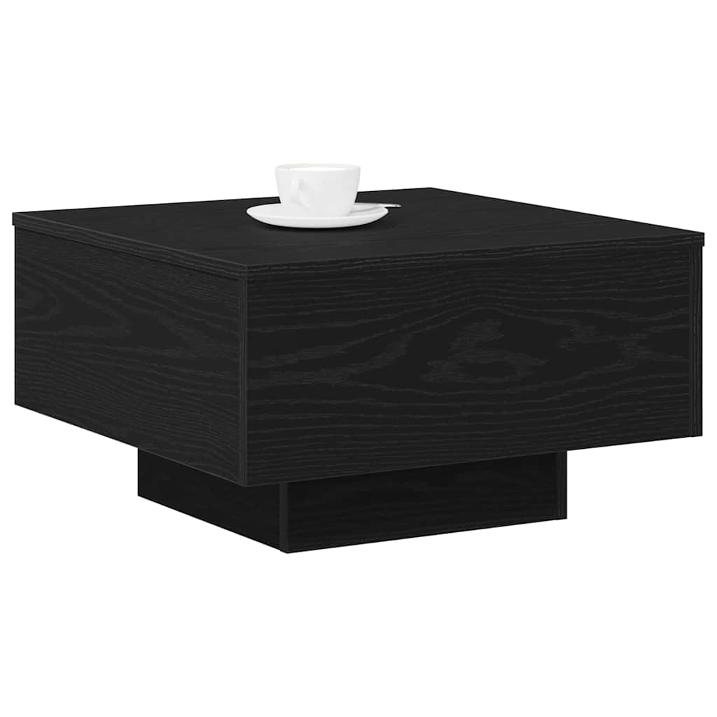 vidaXL Stolik kawowy Czarny Dąb 55 x 55 x 31 cm