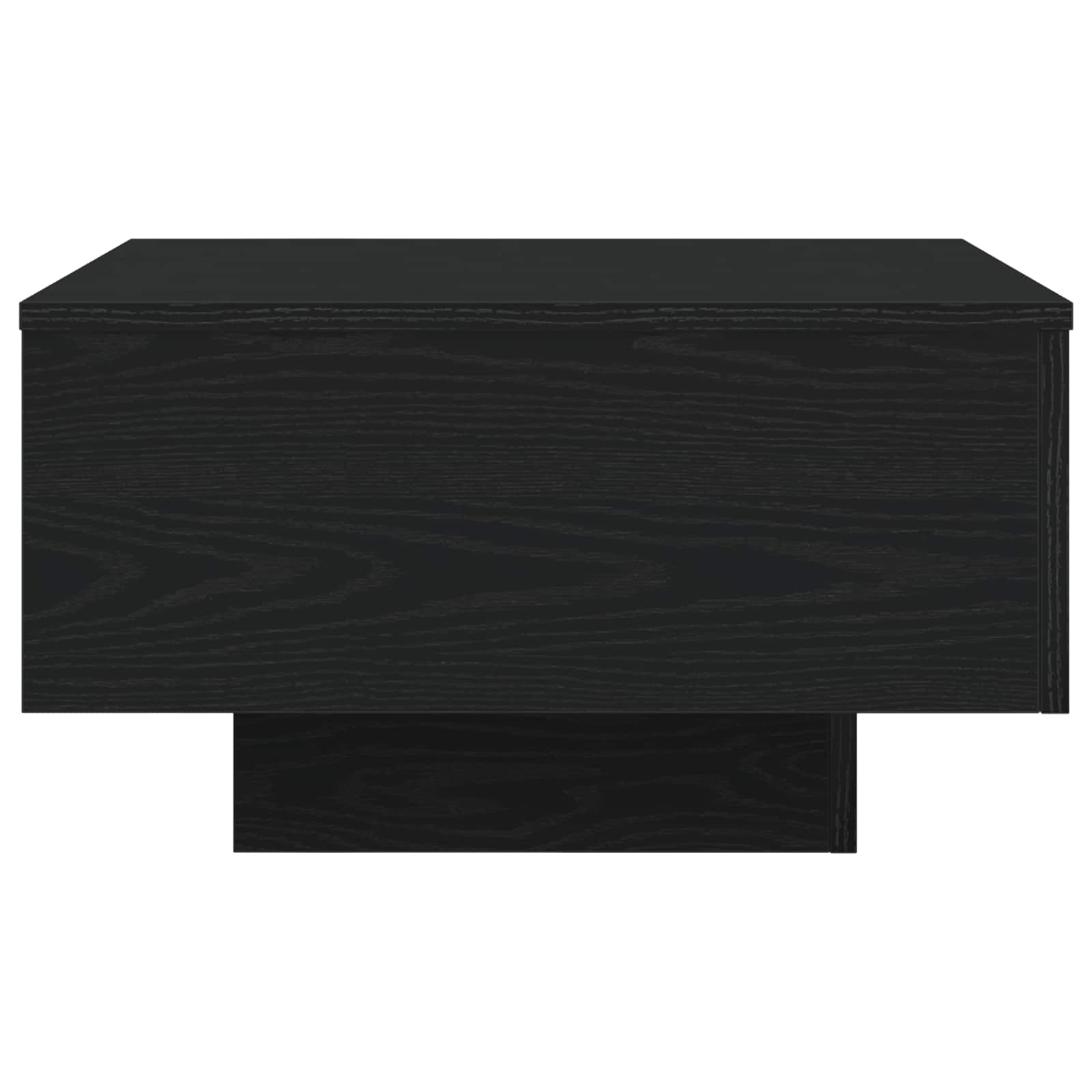 vidaXL Stolik kawowy Ze LED Lights Czarny Dąb 55 x 55 x 31 cm