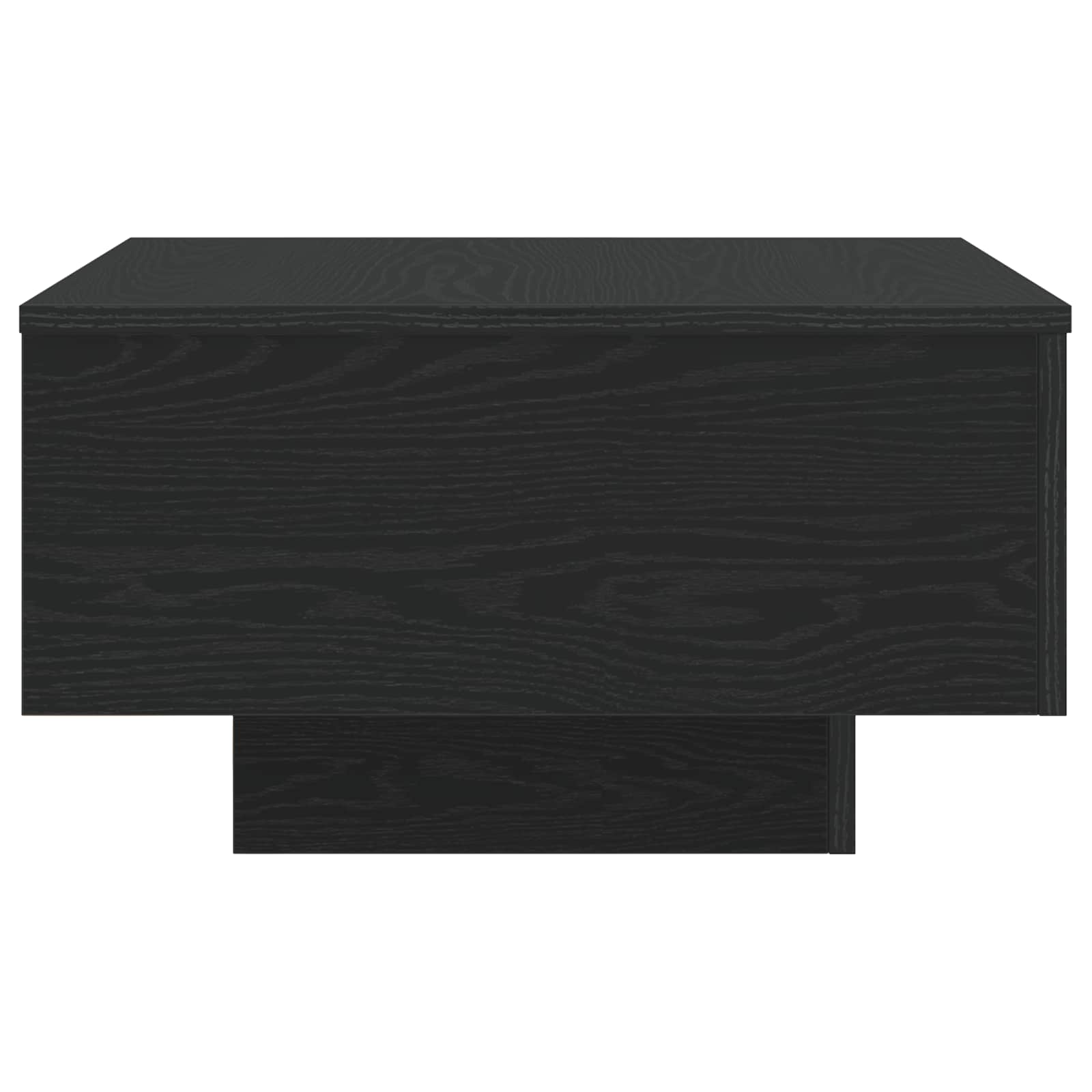 vidaXL Stolik kawowy Ze LED Lights Czarny Dąb 55 x 55 x 31 cm