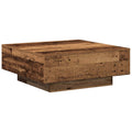 vidaXL Stolik kawowy Stare drewno 80 x 80 x 31 cm