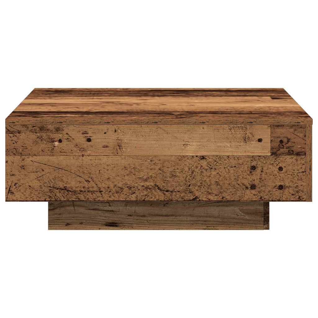vidaXL Stolik kawowy Stare drewno 80 x 80 x 31 cm