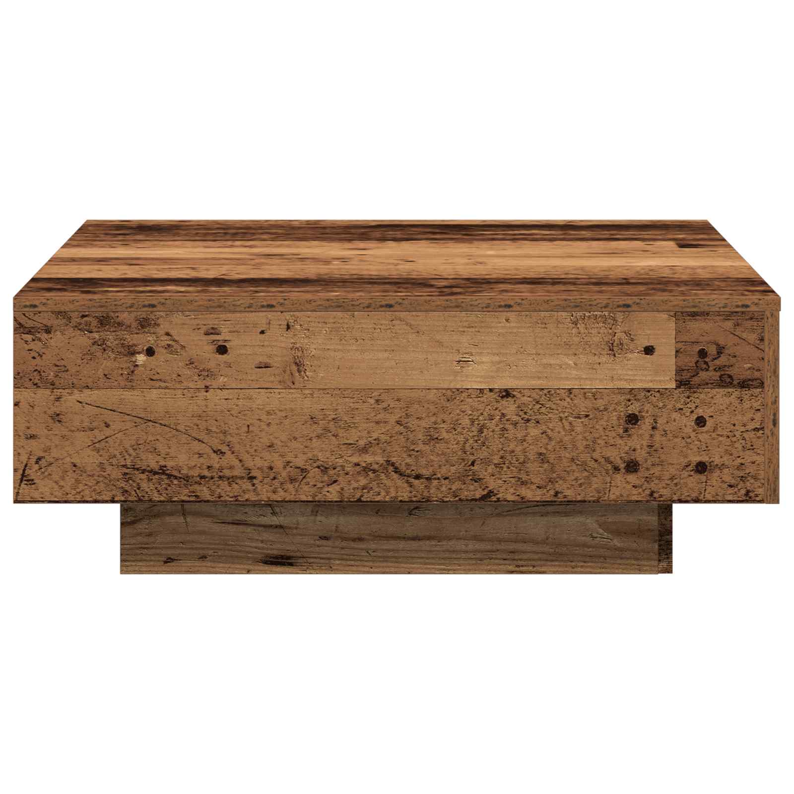 vidaXL Stolik kawowy Stare drewno 80 x 80 x 31 cm