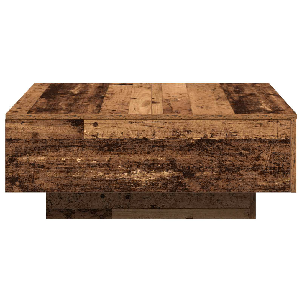 vidaXL Stolik kawowy Stare drewno 80 x 80 x 31 cm