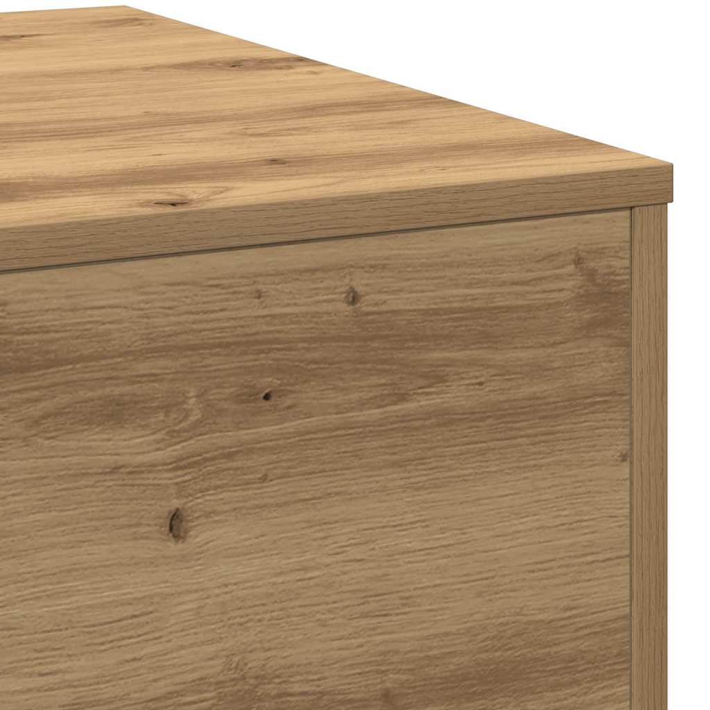 vidaXL Stolik kawowy Dąb rzemieślniczy 80 x 80 x 31 cm