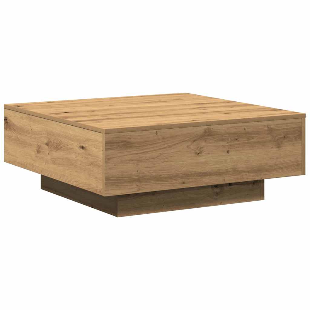 vidaXL Stolik kawowy Dąb rzemieślniczy 80 x 80 x 31 cm