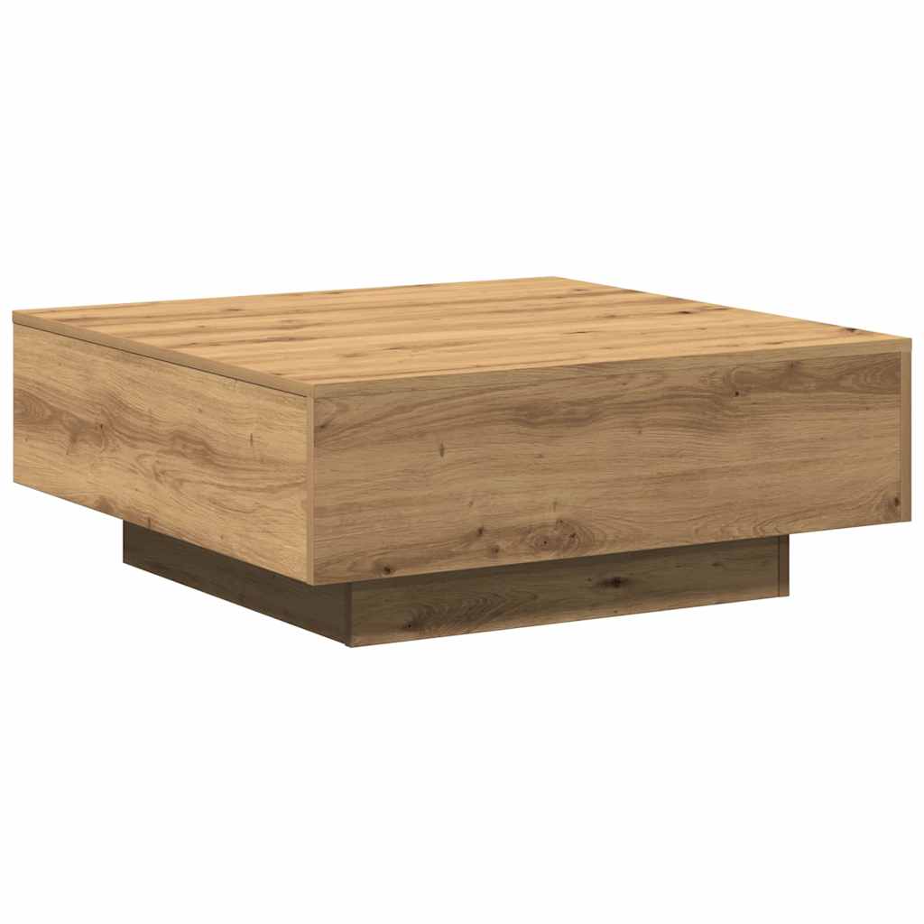 vidaXL Stolik kawowy Dąb rzemieślniczy 80 x 80 x 31 cm