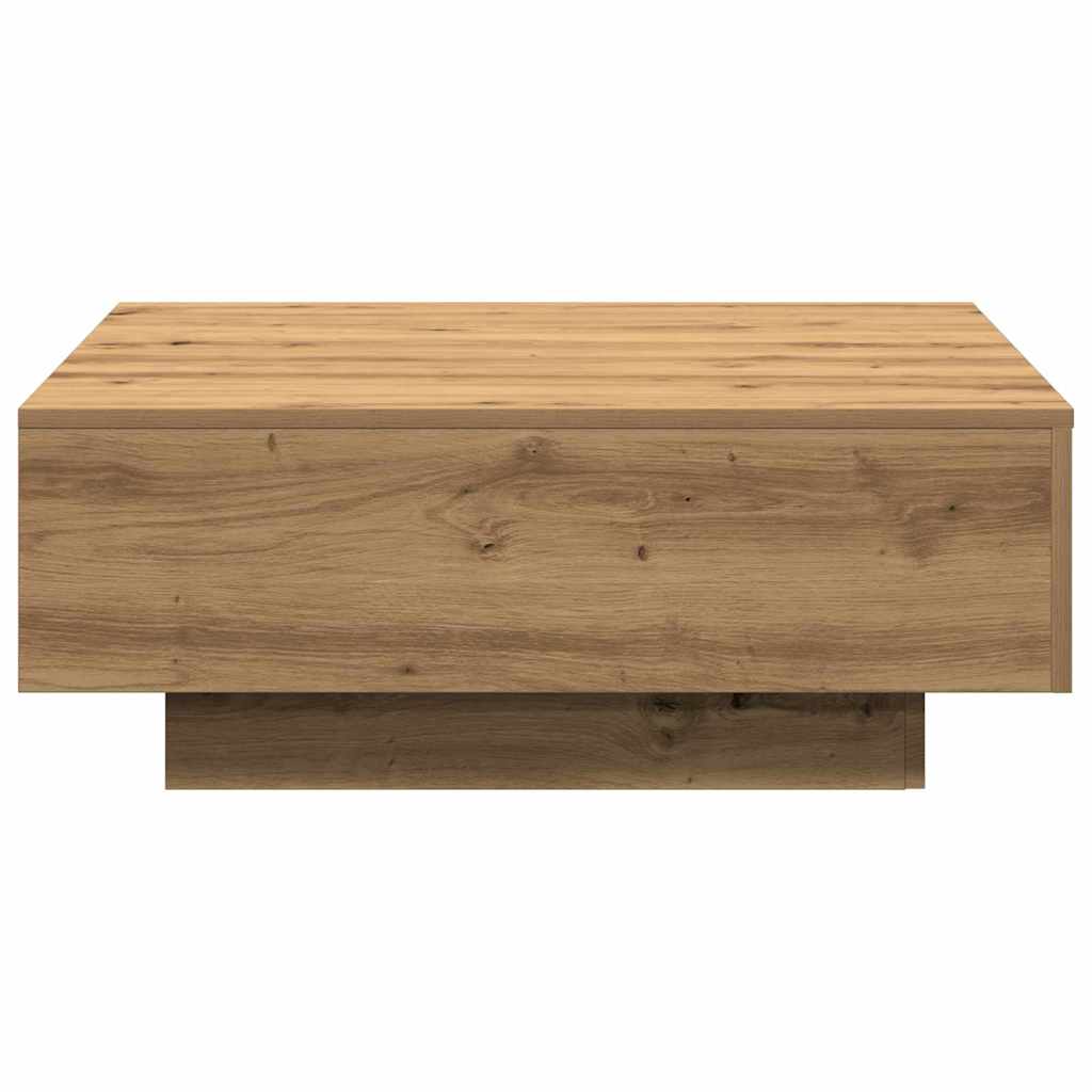 vidaXL Stolik kawowy Dąb rzemieślniczy 80 x 80 x 31 cm