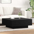 vidaXL Stolik kawowy Czarny Dąb 80 x 80 x 31 cm