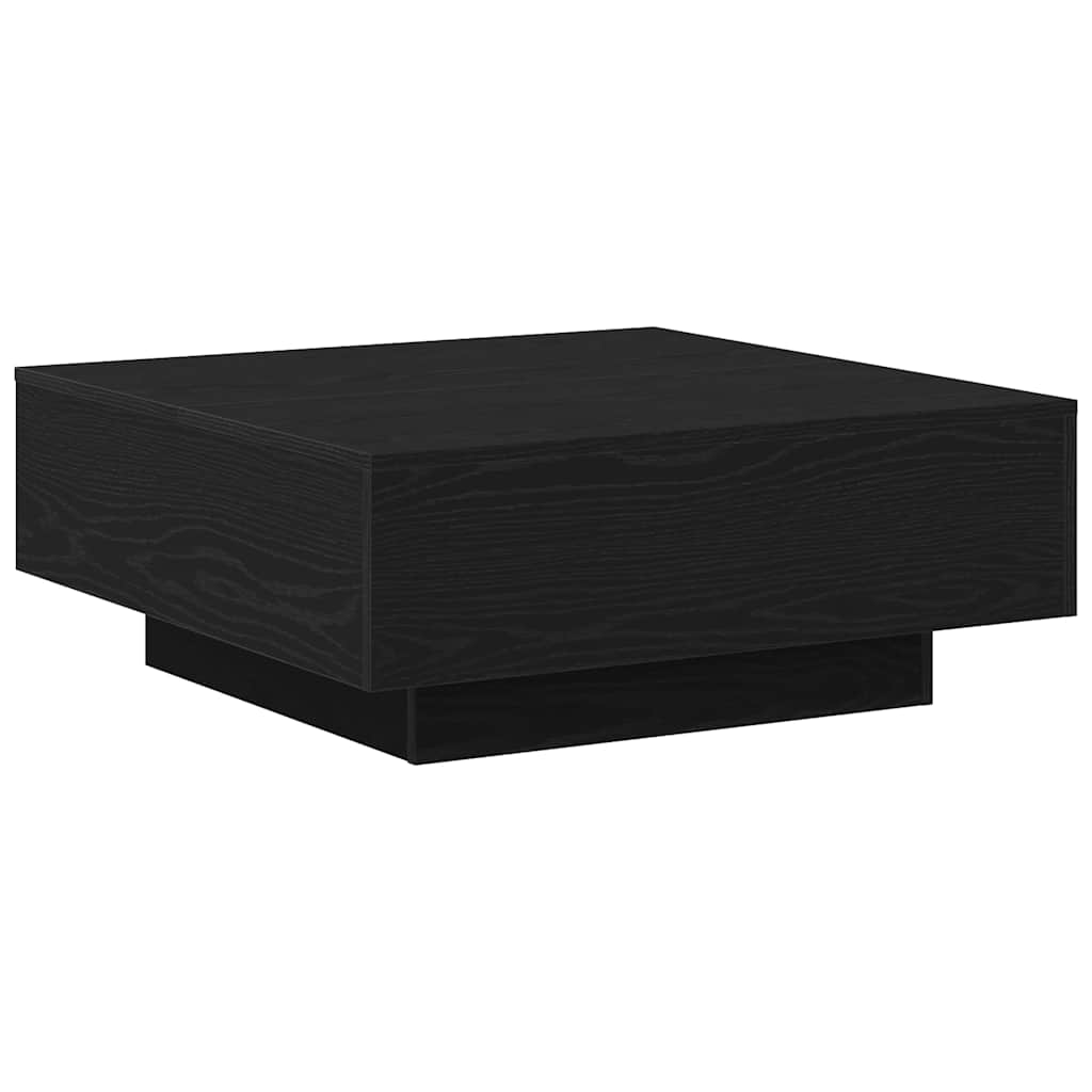 vidaXL Stolik kawowy Czarny Dąb 80 x 80 x 31 cm