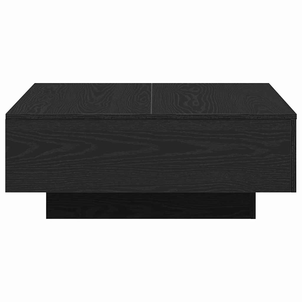 vidaXL Stolik kawowy Czarny Dąb 80 x 80 x 31 cm